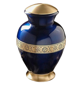 Urna recubierta de polvo de color púrpura Precio asequible Urnas de cremación de metal Fabricante Ceremonia funeraria Urna funeraria - Product Image 3