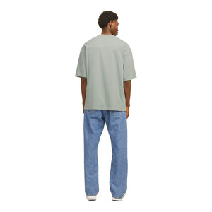 Camiseta personalizada de alta calidad respetuosa con el medio ambiente de secado rápido pesado 100% algodón con hombros caídos ropa de calle OEM ropa informal para hombres - Product Image 3
