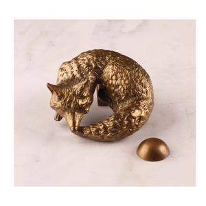 Aldaba de puerta de latón mariposa Vintage fundido sólido Tire de timbre sombra antigua hogar exterior decorativo suministro de puerta delantera - Product Image 6