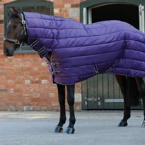 Heavy Weight Burgundy 420D Quilted <b>Horse</b> <b>Stable</b> Show Blanket Rug 400g Best Condition High Quality Winter <b>Horse</b> Rugs New Used - Product Image 4