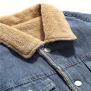 Logo personnalisé Veste en jean d'hiver pour hommes de haute qualité 100% coton délavé à l'acide - Product Image 3