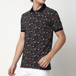 Chemises polo pour hommes personnalisables, design unique de couleur unie avec impression par sublimation, coupe régulière, chemise décontractée avec logo - Product Image 3