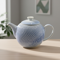 Théière en céramique réutilisable de 0,6 L, artisanale, cadeau pour les amateurs de thé et les collectionneurs, vente en gros 3459725Rc-0.6