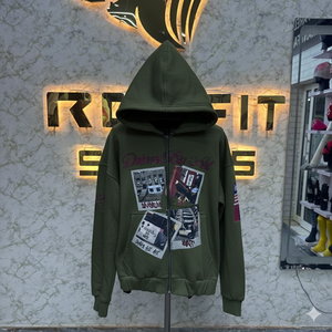 Sweats à capuche avec fermeture éclair le plus demandé avec étiquette personnalisée qualité supérieure Sweats à capuche à bas prix fabriqués en usine Sweats à capuche pour hommes - Product Image 4