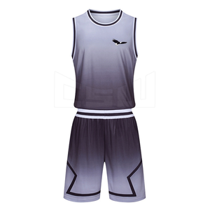 Plus Size Best Selling <b>Men</b> Fashion <b>Basketball</b> Uniform Set <b>Top</b> Quality Sublimation Printing <b>Basketball</b> Uniform - Product Image 1