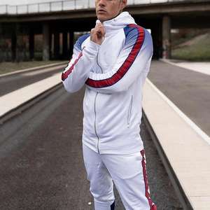 Chándal con capucha y estampado de soplo de peso pesado para hombre, chándal con logotipo personalizado, nuevo diseño de moda, chándal cortavientos para hombre. - Product Image 6