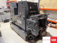 Machine d'impression offset deux couleurs Heidelberg GTO ZP-46 d'occasion avec système d'hydratation Varn Kompac III