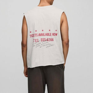 Camiseta sin mangas para hombre de nuevo estilo, camiseta sin mangas con estampado personalizado, camiseta sin mangas de secado rápido para hombre de alto grado, superventas - Product Image 2