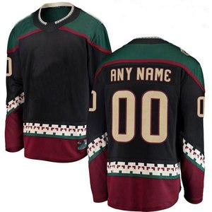 Prix de gros de qualité supérieure Nom de l'équipe personnalisée Maillot de hockey sur glace Chemise de hockey uniforme Spandex/Coton Respirant Respectueux de l'environnement - Product Image 1