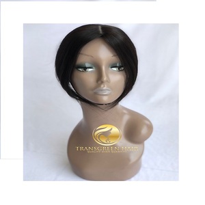 100% venta al por mayor india de alta calidad crudo sin procesar indio templo virgen 6 ''8x12 recto mujeres Topper extensión vendedor indio - Product Image 1