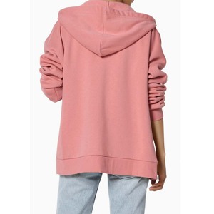 Sweatshirts à capuche en molleton pour femmes, coupe décontractée, épaules tombantes, avec poche avant - Product Image 2