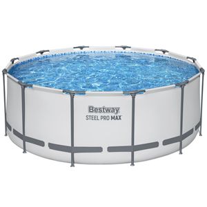<span class=keywords><strong>Piscina</strong></span> Bestway 56420 de 12' X 48"/3.66m X 1.22m, <span class=keywords><strong>Piscina</strong></span> Familiar <span class=keywords><strong>Circular</strong></span> con Marco de PVC, <span class=keywords><strong>Piscina</strong></span> <span class=keywords><strong>Grande</strong></span> Elevada para Exteriores - Product Image 4