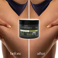 Crema de Masaje Herbal Anticelulítica Unisex Relax Private Label Mate & Chocolate 500ml |   Tratamiento de Desintoxicación Corporal OEM/ODM