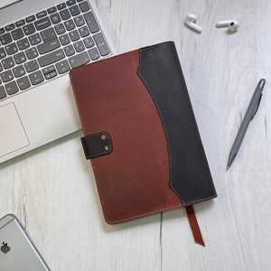 Funda Clásica de Cuero para Cuaderno A5, a Prueba de Olores, Protección Resistente, Recargable, Organizador de Diario, LNBC-0033 - Product Image 5