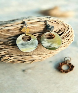 Último diseño vaca cuerno de buey hecho pendiente cuerno de búfalo pendiente joyería elegante Natural personalizar tamaño diseño joyería pendiente - Product Image 4