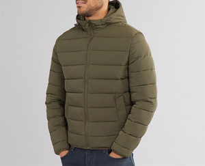 New Design Solid Color Hooded <b>Padded</b> Men Puffer <b>Jacket</b> <b>Waterproof</b> Sports Winter <b>Jacket</b> For Men - Product Image 6