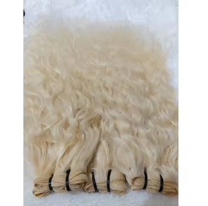 Perruque de dentelle transparente longue et droite faite avec des cheveux humains 613 blonds offrant une apparence réaliste Texture de haute qualité - Product Image 4