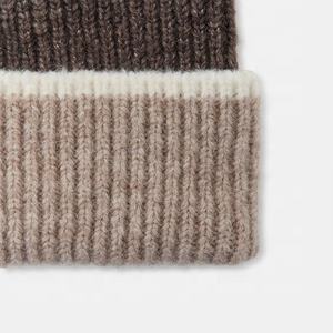 Bonnet tricoté 100 % acrylique double couche, couleur unie, doux et chaud, pour l'hiver, unisexe, usage quotidien, personnalisable, idéal pour le froid, vente en gros - Product Image 4