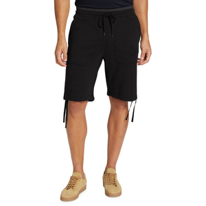 กางเกงขาสั้นผ้าฟลีซสำหรับผู้ชายกางเกงขาสั้นผ้าคอตตอนมีกระเป๋าและยางยืดมีซิปกางเกงซับเหงื่อสำหรับผู้ชาย - Product Image 3