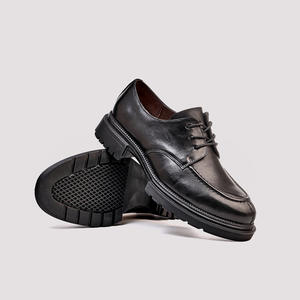 Chaussures décontractées légères avec semelle absorbant la transpiration et structure flexible, chaussures de tous les jours pour hommes, chaussures en cuir - Product Image 2