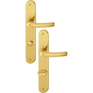 Juego de Manijas para Puerta de Latón HOPPE Tky M1710RH/265, Placa Larga, 78 mm, DIN Izquierda/Derecha, F71 SK/OL - Product Image 1