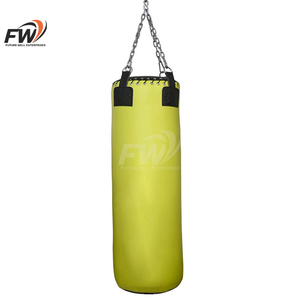 Saco de Boxeo de Cuero Rojo PVC al por Mayor, con Logotipo Personalizado, para Entrenamiento de Boxeo, Construcción Duradera, Relleno de Arena, para Adultos - Product Image 1