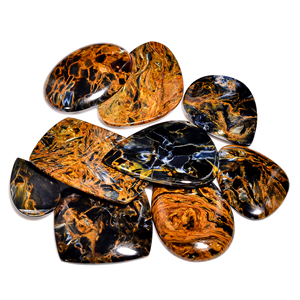Cabujón de piedras preciosas sueltas de Pietersite Natural de alta calidad, piedra preciosa de cuarzo de tamaño mixto para la fabricación de joyas - Product Image 2