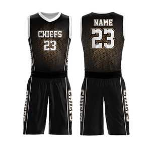 Impression entièrement personnalisée, dernière collection, uniforme de basket-ball grande taille, 100% polyester, antibactérien, respirant, sans manches - Product Image 3