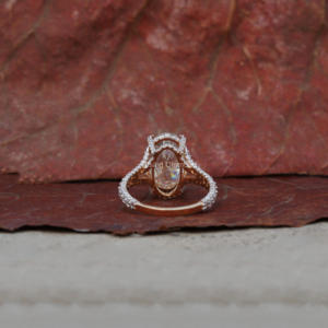 แหวนเพชร CVD ประดับห้องแล็บรูปไข่1.0 CT แหวนหมั้นหมายเพชร CVD ทอง CVD ของขวัญครบรอบปีของเธอแหวนเพชรหมวดหมู่ผลิตภัณฑ์ - Product Image 4