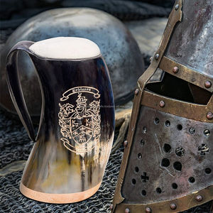 Viking Corne à boire Tasses à bière Qualité supérieure Viking Corne à boire Tasse Viking Corne Tasse d'Inde - Product Image 1