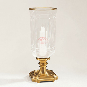 Ensemble de 2 bougeoirs en laiton avec bougeoir en verre, best-seller, bougeoir en métal fait à la main - Product Image 5