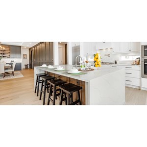 Encimera de Cocina de Cuarzo Cristalino Calacatta Duolina Premium, Tamaño 139x320, Grosor de 2cm/3cm - Product Image 2
