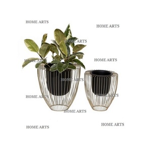 ชุดกระถางทองเหลือง2ใบสำหรับปลูกต้นไม้กลางแจ้งและในร่ม - Product Image 2