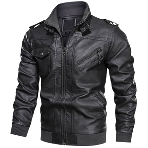 Nueva chaqueta de cuero de piel de oveja auténtica para hombre, invierno, a prueba de viento, estilo de calle alta, moda cómoda, venta al por mayor - Product Image 2
