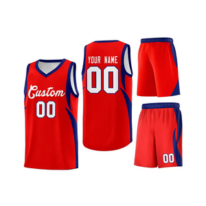 Camiseta de Baloncesto al por Mayor de Moda, Logotipo Personalizado e Impresión por Sublimación, Uniforme de Baloncesto, Conjunto de Camiseta y Pantalones Cortos - Product Image 1