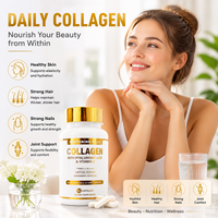Capsules de Collagène Riches en Protéines, Antioxydantes, pour la Beauté de la Peau, les Cheveux, les Ongles et le Soutien Articulaire, Anti-Âge, Blanchissantes, Fabricant en Marque Blanche