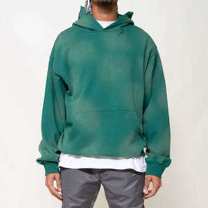 Sudadera con capucha desteñida al sol de algodón de Color sólido de alto rendimiento para otoño Unisex adulto Sudadera con capucha desteñida al sol hecha a medida para Unisex - Product Image 2