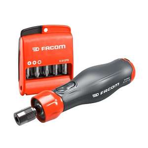 Jeu de tournevis électriques Facom 12 pièces avec embout de 50 mm E.612 et 4V Protwist pour diverses applications - Product Image 1