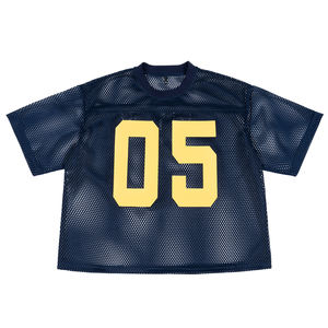 Custom Gym Boxy Polyester <b>Mesh</b> Sports Tee High Quality Cropped <b>Mesh</b> Jersey T Shirts Sublimation Football Jersey - Product Image 6