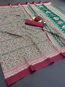 ส่าหรีปาร์ตี้ส่าหรีเสื้อแฟนซีแฟชั่นสุดพิเศษทันสมัยของอินเดีย - Product Image 4