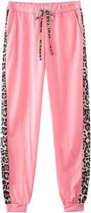 Chándal con capucha y cremallera para mujer de último diseño personalizado de alta calidad 100% chándal con ribete de leopardo rosa para mujer mezcla de poliéster y LICRA - Product Image 4