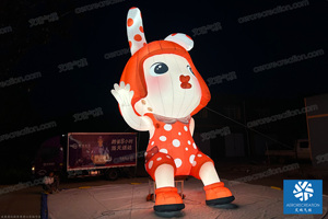 Aero <span class=keywords><strong>Superior</strong></span> tùy chỉnh Inflatable linh vật nhân vật Thỏ trang trí ngoài trời khổng lồ tùy chỉnh Inflatable phim hoạt hình linh vật - Product Image 5