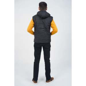 Men's AGATHON Breathable Waterproof Winter Puffer <b>Jacket</b> Plus Size Hooded Parka Zipper Closure Polyester Cotton Logo Print - Product Image 6
