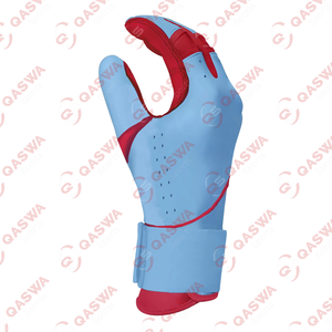 Nuevos y elegantes guantes de bateo de béisbol azules y rojos de cuero genuino de alta calidad transpirables resistentes para Unisex - Product Image 3