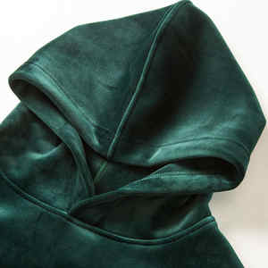 High Quality <b>Velvet</b> Velour <b>Hoodies</b> Street Style Best Fashion Wears <b>Hoodies</b> Plain Slim Fit Fashion Wear Clothes - Product Image 5