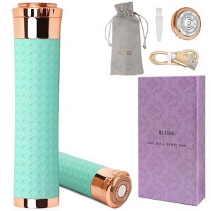 Rasoir électrique rechargeable USB 3-en-1 pour femmes, rasoir indolore pour le visage et le corps, appareil d'épilation étanche IPX7 (vert) - Product Image 2