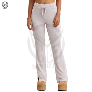 Servicio OEM, el mejor diseño, precio al por mayor, material súper suave y cómodo, material premium, pantalones acampanados para mujer. - Product Image 4