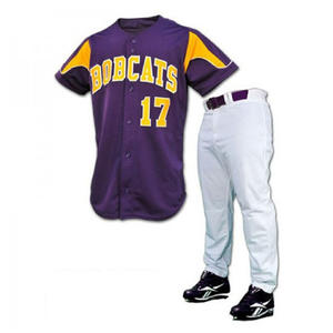 ชุดกีฬาเบสบอลและซอฟต์บอลกางเกงเจอร์ซีย์100% ออกแบบได้ตามต้องการพร้อมชื่อทีมสไตล์ - Product Image 1