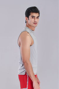 Camiseta sin mangas de entrenamiento para hombre de calidad personalizada cuello cuadrado Fitness gimnasio Top Casual verano diseño sólido transpirable de talla grande camiseta sin mangas - Product Image 4