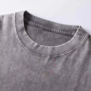T-shirts graphiques vintage surdimensionnés pour hommes 2025 coton épais délavé à l'acide Style Streetwear à séchage rapide grande taille vêtements tricotés - Product Image 4
